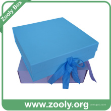 Bebê azul / bebê cor-de-rosa caixa de lembrança de papel de papelão dobrável